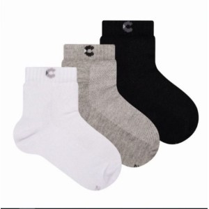 MEIA CANO CURTO INF 3PARES 27/30 UN.