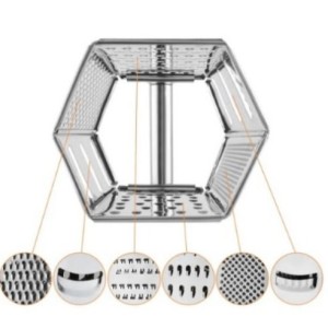 RALADOR 6 FACES 20CM INOX UN.