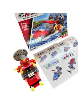 Brinquedos Monta Divertido Lego 104 Peças Com Manual ENVIO RAPIDO