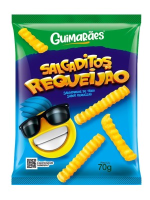 Salgadinho de Milho Sabor Requeijao 70G Salgaditos Crocante
