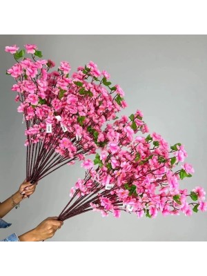 Hastes de Pessegueira Rosa Alta Galho de Pessegueiro 120cm Decor