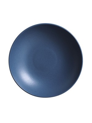 Prato de Cerâmica Raso Adorn Azul Escuro 27 cm
