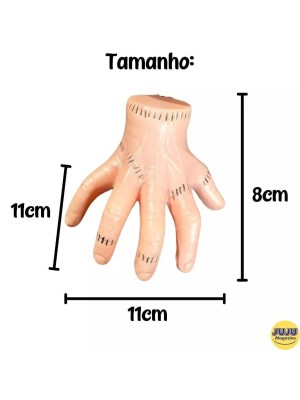 Presilha de Cabelo Mãozinha com Sangue – Acessório de Fantasia Halloween Assustador para Adultos e Crianças