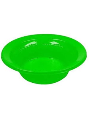 Prato Descartável Fundo 15cm Sobremesa Verde Neon