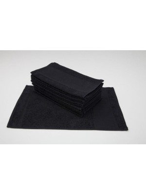 Toalha De Lavabo 45x29cm Social Escolar Boca Felpa Preto