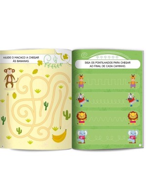 Livro Infantil Colorir Escreve E Apaga Animais Atividades