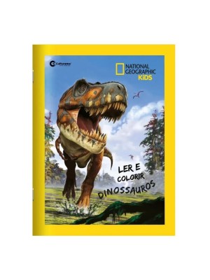 Livro Ler E Colorir Dinossauros National Geographic Kids Folheto