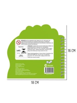 Livro para Colorir Dinossauro com Lapis de Cor Infantil