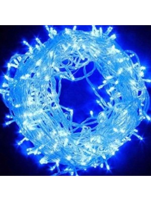 Pisca Pisca Azul com Controle 8 Funções para Decoração e Enfeite de Arvore de Natal