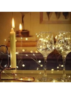 Fio Fada Led Branco Quente Fio de Cobre 5m Decoracao