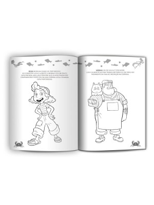 Livro Pop Gigante Ler E Colorir Com Lápis de Cor Luca Disney Pixar