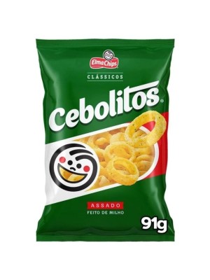 Salgadinho de Milho Sabor Cebola Elma Chips Cebolitos 91G