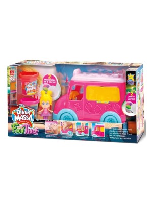 Food Truck Diver Massa Com Boneca + Massinhas Brinquedo Menina