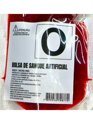 Bolsa de sangue Falso Maquiagem Halloween 30ml