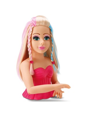 Boneca Diver Surprise Hair Style Busto com Acessórios para Pentear e Maquiar 