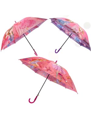 Guarda Chuva Infantil 50cm Desenhado Com Apito Colorido