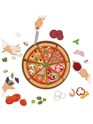 Jogo De Mesa Pizzaria Express de 2 à 6 Participantes