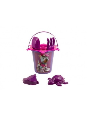 Balde De Praia Dog Para Crianças Com Acessórios Infantil Cores Variadas