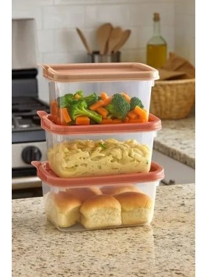 Pote Plástico Retangular Plasútil 430ml com Tampa Clic