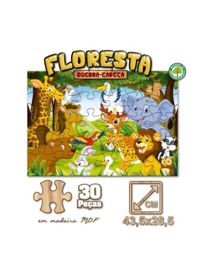 Quebra-Cabeça Floresta 30 Peças Madeira – Pais & Filhos