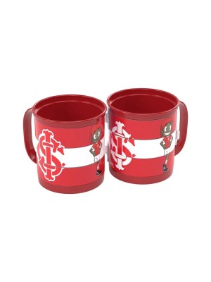 Caneca Inter Infantil Plasútil 300ml – Estampa Oficial, Segura e Leve para Crianças
