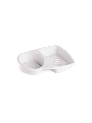 Porta Detergente Compacto Plasútil Branco 18x13,5 cm – Organizador de Pia