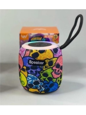 Caixa de Som Bluetooth Altomex AL-8281 Caveira Colorida