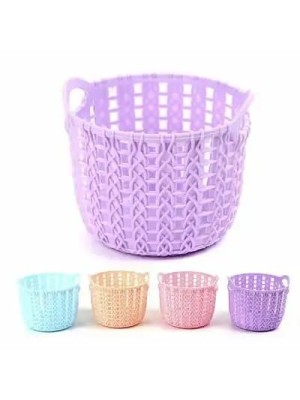 Cesta Organizadora em Plástico12X16X17cm | Caixa Multiuso para Organização de Banheiro, Cozinha, Quarto e Escritório