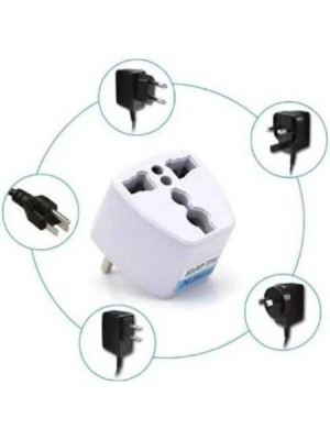 Adaptador Universal Ref.188 Portátil para Tomadas Internacionais, Ideal para Viagens, Celulares e Notebooks