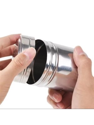 Saleiro/Pimenteiro em Aço Inox 410 6x6x8,7cm – Resistente e Sofisticado