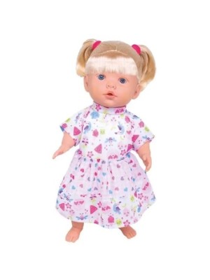 Boneca Marcelle Frases Loira 39cm Boneca que Fala Brinquedo Infantil Educativo com Cabelos e Roupinha