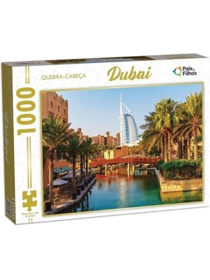 Quebra-cabeça Dubai 1000 Peças Pais & Filhos – Puzzle Educativo em Papel Cartão de Alta Definição