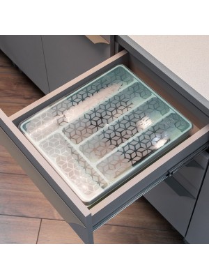 Organizador Multiuso com Tampa Transparente Plástico Resistente para Cozinha Banheiro e Escritório