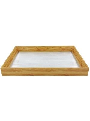 Bandeja Decorativa 35,8x22,7cm Versátil Elegante e Funcional para Servir Organizar e Decorar Ambientes com Sofisticação