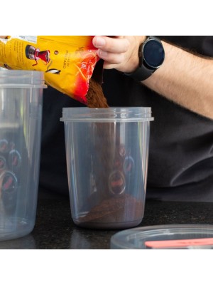 Pote com Tampa Rosca Spinlock 1L em Plástico Resistente Livre de BPA – Vedação Segura para Conservação de Alimentos