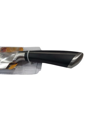 Faca para Carne Congelada 33,5cm Lâmina 1,8mm Inox Utensílio de Cozinha Resistente para Açougue, Restaurante e Uso Doméstico