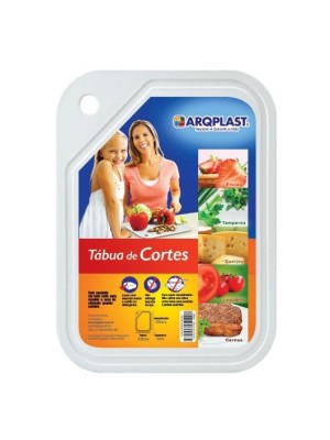 Tábua para Alimentos 32,5x25cm Plástica Resistente para Corte de Carnes, Legumes e Frutas – Higiênica, Durável e Fácil de Limpar