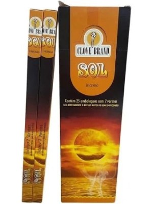 Incenso Sol c/25 Bastoes 7 varetas Cada Intimate – Aroma Solar e Energizante para Purificar e Iluminar Ambientes