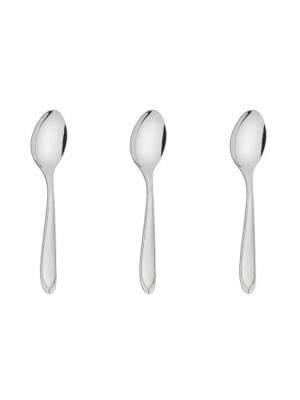 Colher de Mesa Inox Sunshine Cartela c/3 Unidades Talher Polido 19cm