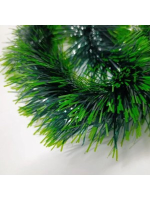 Festão de Natal 2m x 15cm Verde – Enfeite Tradicional e Brilhante para Árvores, Guirlandas e Decorações Natalinas