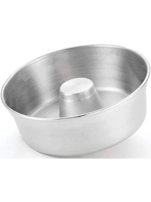 Forma com Canudo N.20 1,85L de Alumínio Polido – Ideal para Bolos e Pudins