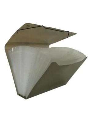 Pasta Arquivo 13 Divisórias Expansível em Polipropileno Resistente para Documentos Formato A4 – Organizador de Escritório