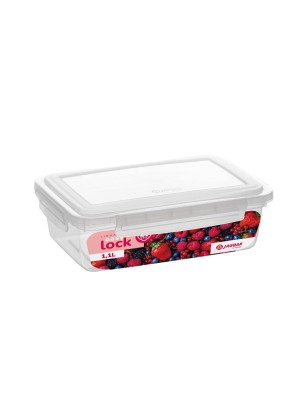 Pote com Trava 1,1 Litro – Linha Easy Lock, Vedação Reforçada, Tampa com Travas Laterais, Pote Transparente BPA Free para Marmita, Freezer e Geladeira