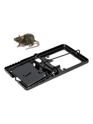 Ratoeira Pequena 11,5x6cm em Metal com Mola Reforçada para Captura Eficiente de Camundongos e Roedores
