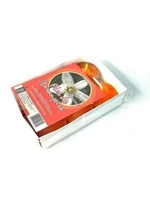 Vela Rechaud Perfumada Flor de Laranjeira 14g Kit com 6 Unidades – Aroma Floral Suave para Aromatizar e Decorar Ambientes