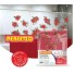 CORTINA BOX VISOR ROSAS 1,38X2MT