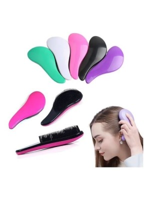 Escova de Cabelo Mágica 7x18,5x4cm para Desembaraçar Sem Dor – Cerdas Flexíveis, Anatômica e Ideal para Todos os Tipos de Cabelo