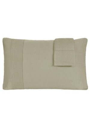 Fronha Lisa em Malha 50x70cm Kit com 2 Peças Toque Macio Conforto para Travesseiro Padrão