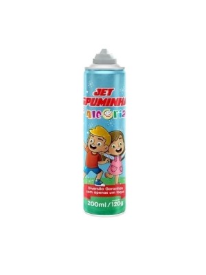 Jet Espuminha da Alegria 200ml – Espuma Artificial em Spray para Festas Infantis, Carnaval, Brincadeiras e Eventos Recreativos