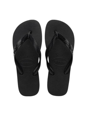Havaianas Top Preto 45/46 – Chinelo Unissex Original em Borracha Confortável com Sola Antiderrapante para Uso Diário, Praia, Piscina e Lazer